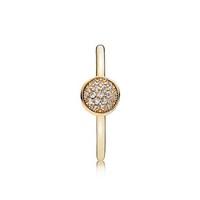 PANDORA Dazzling Crystal Droplet Gold Ring