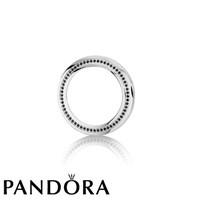 PANDORA Imagine Steel & Black Diamond Watch Bezel