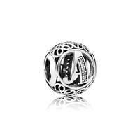 pandora vintage letter a charm