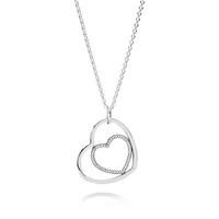 PANDORA Delicate Hearts Pendant Necklace