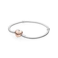 PANDORA Rose Heart Clasp Bracelet