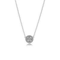 PANDORA Vintage Allure Silver Crystal Necklace