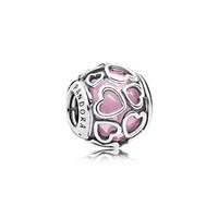 pandora pink encased in love charm