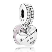PANDORA Mother and Daughter Hearts Charm 792072EN40