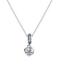 PANDORA Silver My Beautiful Wife Complete Necklace CN006