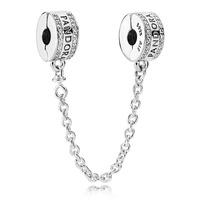 pandora logo safety chain 792057cz 05