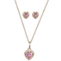 PANDORA Rose Pink Heart Jewellery Set CS023