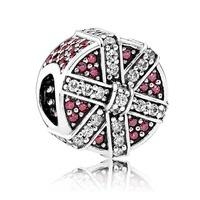 PANDORA Red Shimmering Gift Charm 792006CZR