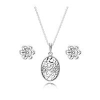 PANDORA Silver Daisy Lace Jewellery Set CS010