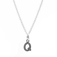 PANDORA Sparkling Alphabet Q Necklace CN048