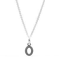 pandora sparkling alphabet o necklace cn046