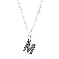 PANDORA Sparkling Alphabet M Necklace CN044