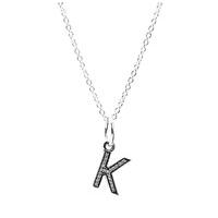 PANDORA Sparkling Alphabet K Necklace CN042