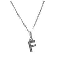 PANDORA Sparkling Alphabet F Necklace CN037