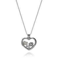 PANDORA Petite Memories Floating Heart Infinite Love Locket Complete Necklace CL029