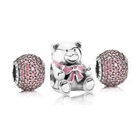 pandora pink for a girl charm set bb63