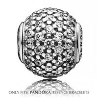 PANDORA Essence Silver Cubic Zirconia Pave GENEROSITY Charm 796048CZ