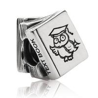 pandora silver owl text book bead 790536