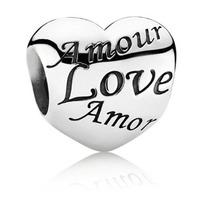 Pandora Sterling Silver Heart Love Charm 791111