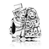 PANDORA Silver Bride and Groom Charm 791116