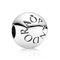 pandora silver logo clip 791015