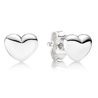 PANDORA Silver Heart Studs 290550