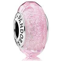 PANDORA Pink Shimmer Glass Charm 791650