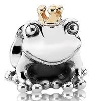 PANDORA Silver 14ct Frog Prince Charm 791118