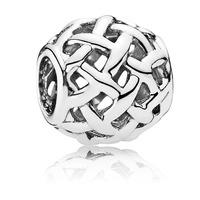 pandora silver open weave charm bead 790973