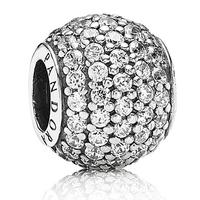 PANDORA Sterling Silver Clear Cubic Zirconia Pave Bead 791051CZ