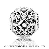PANDORA Essence Silver Ornate AFFECTION Charm 796056