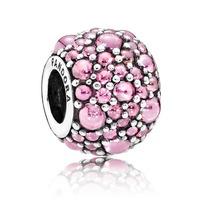 PANDORA Pink Shimmering Droplets Charm 791755PCZ