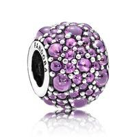 PANDORA Purple Shimmering Droplets Charm 791755CFP