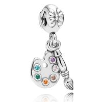 PANDORA Silver Artists Palette Charm 791268CZMX