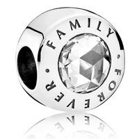 PANDORA Silver Forever Family Charm 791884CZ