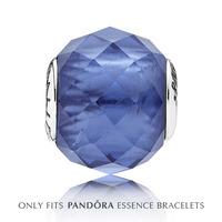 PANDORA Essence Silver Blue Crystal SPIRITUALITY Charm 796067NIB