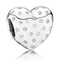 PANDORA British Heart Foundation Cubic Zirconia Heart Charm 791241CZ