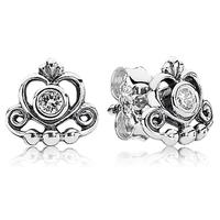 PANDORA Silver Cubic Zirconia Romance Stud Earrings 290540CZ