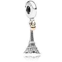 pandora silver eiffel tower 14ct gold charm 791302