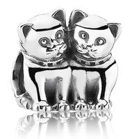 PANDORA Sterling Silver Cats Charm 791119