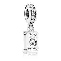 PANDORA Silver Cubic Zirconia Birthday Wishes Charm 791723CZ