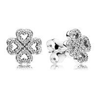 PANDORA Silver Petals Of Love Stud Earrings 290626CZ