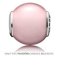 PANDORA Essence Silver Rose Quartz CARING Charm 796043RRQ