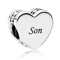 PANDORA Silver Son Heart Charm ENG792015-3