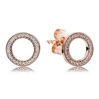 PANDORA Rose Forever PANDORA Stud Earrings 280585CZ