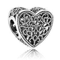 PANDORA Silver Heart Maze Charm 791811