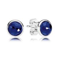 PANDORA September Birthstone Sapphire Droplet Earrings 290738SSA