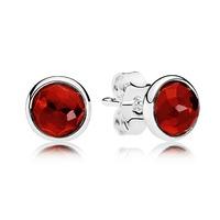 PANDORA July Birthstone Ruby Droplet Earrings 290738SRU