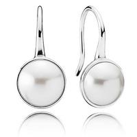 PANDORA Luminous Droplets Pearl Dropper Earrings 290746WCP