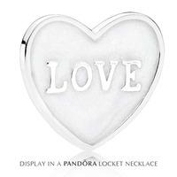 PANDORA Petite Memories Small Love Heart Plate Charm 792112EN23